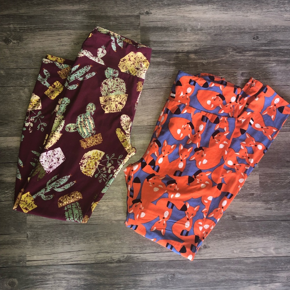 OS LulaRoe Printed Leggings